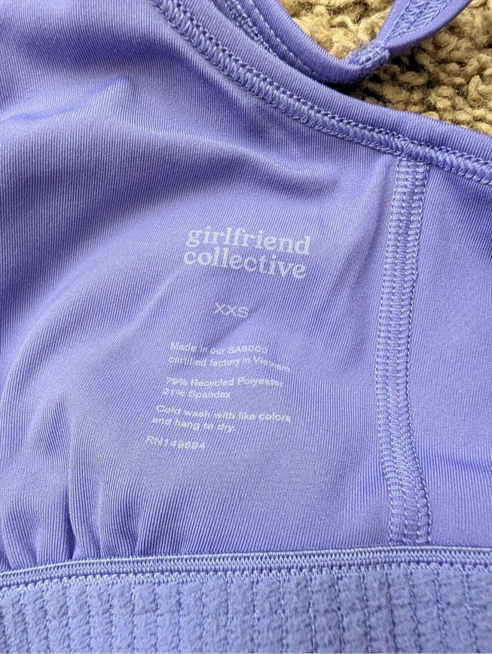 Dopamine Dressing Girlfriend Collective Purple Matching Active Set XXS